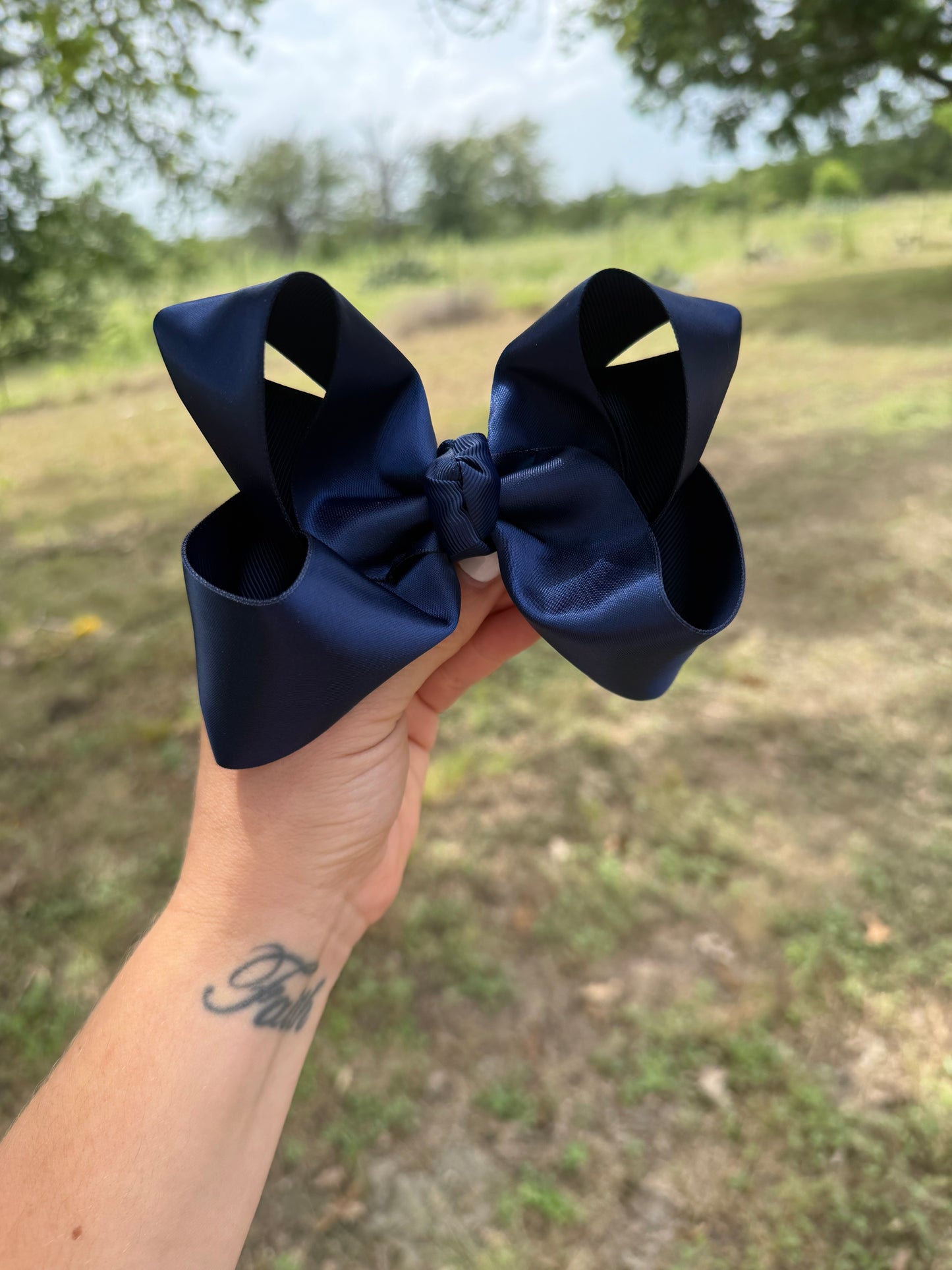 Navy Satin