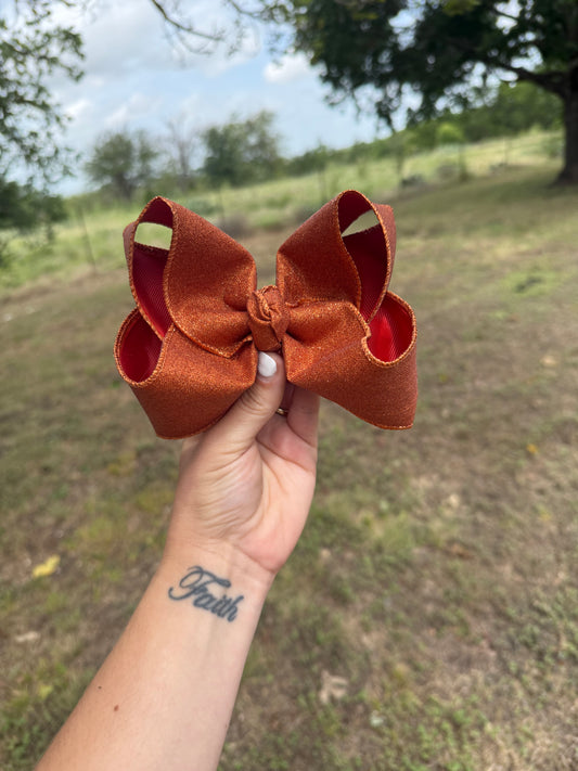 Burnt Orange Glitter